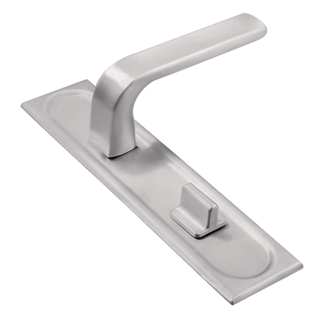 Ручка дверная THE BUS STATION PLS WC SSW на планке под сантехническую завертку, цвет Стокгольмский снегопад/Stockholm Snowfall фото купить Владивосток