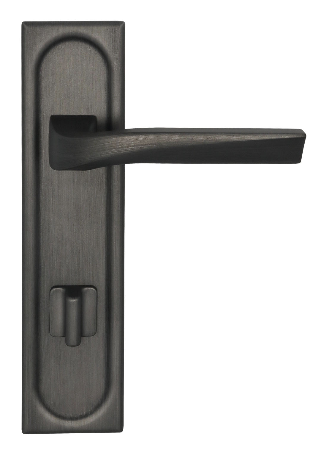 Ручка дверная WD CONCERT HALL PLS WC SST на планке под сантехническую завертку, цвет Летняя гроза/Summer Storm фото фурнитура Владивосток