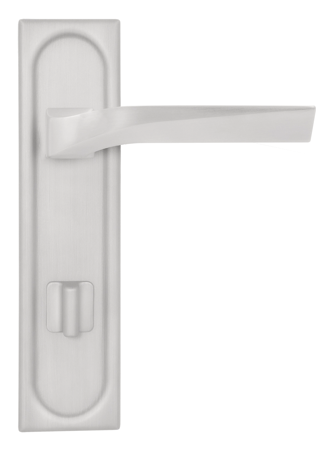 Ручка дверная WD CONCERT HALL PLS WC SSW на планке под сантехническую завертку, цвет Стокгольмский снегопад/Stockholm Snowfall фото купить в Владивостоке