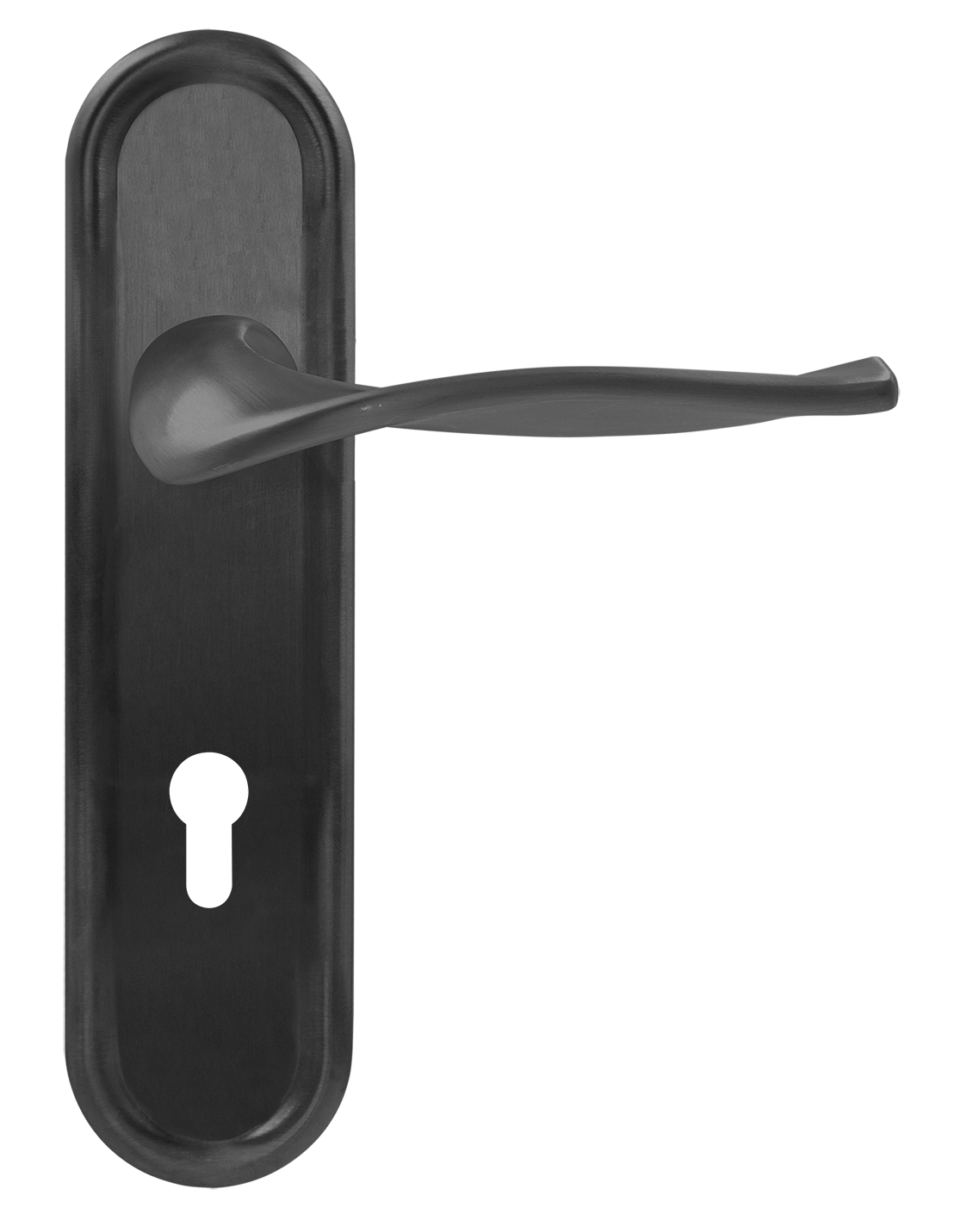 Ручка дверная SKYSCRAPER PLR KH SST на планке под ключевой цилиндр, цвет Летняя гроза/Summer Storm фото купить Владивосток