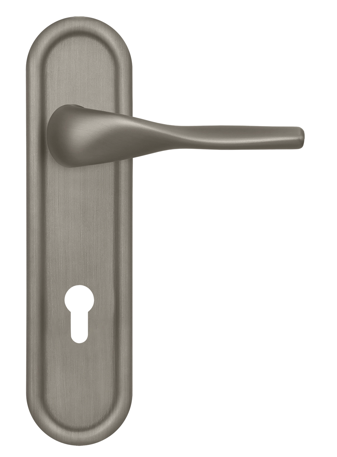 Ручка дверная LVB PLR KH SMI на планке под ключевой цилиндр, цвет Весенняя дымка/Spring Mist фото купить Владивосток