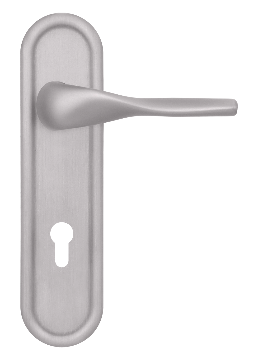 Ручка дверная LVB PLR KH SSW на планке под ключевой цилиндр, цвет Стокгольмский снегопад/Stockholm Snowfall фото купить Владивосток