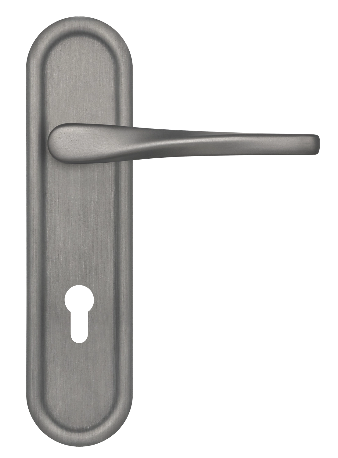 Ручка дверная THE OLYMPICS PLR KH WF на планке под ключевой цилиндр, цвет Зимняя стужа/Winter Frost фото купить Владивосток