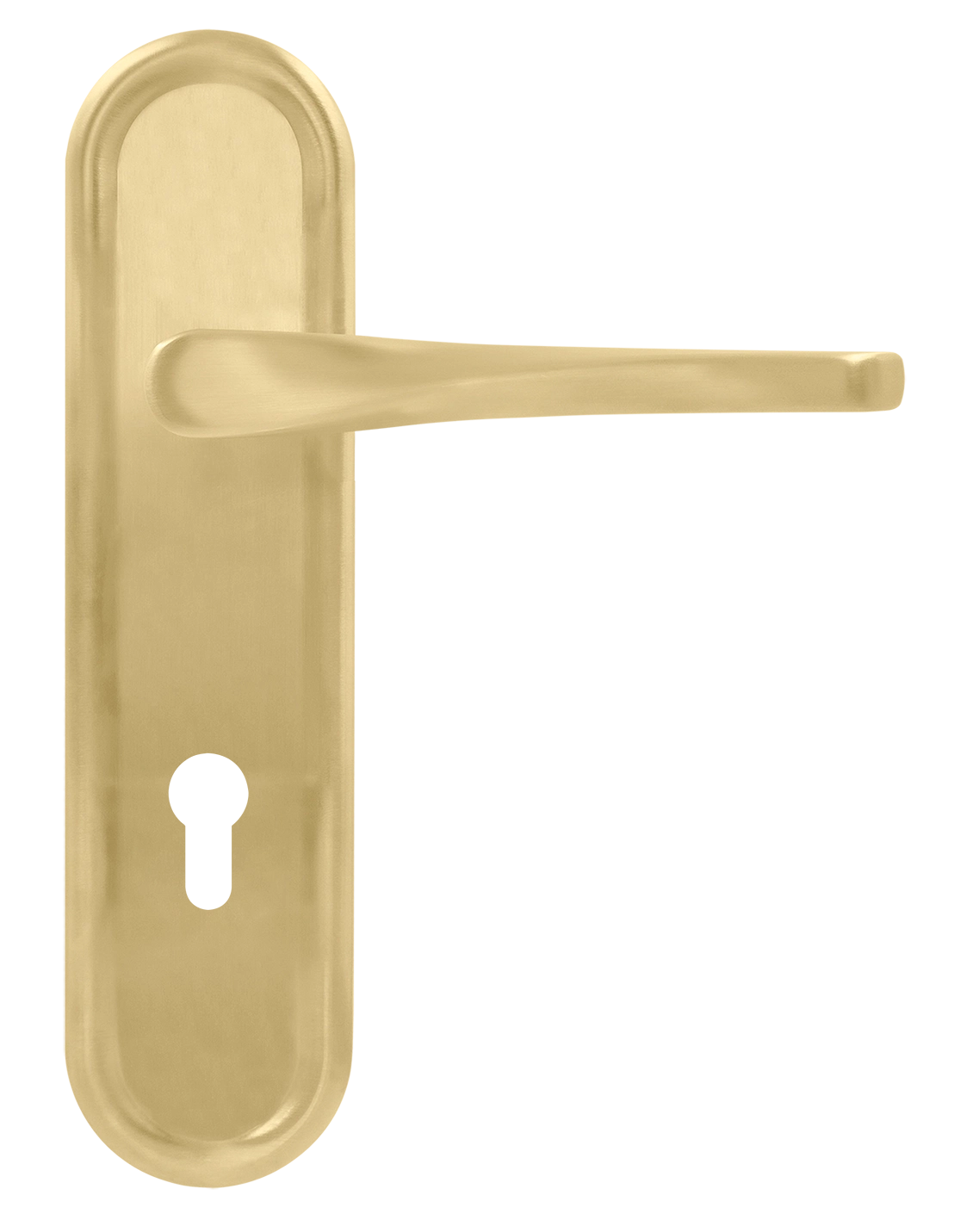 Ручка дверная THE OLYMPICS PLR KH AH на планке под ключевой цилиндр, цвет Осенний мёд/Autumn Honey фото купить Владивосток