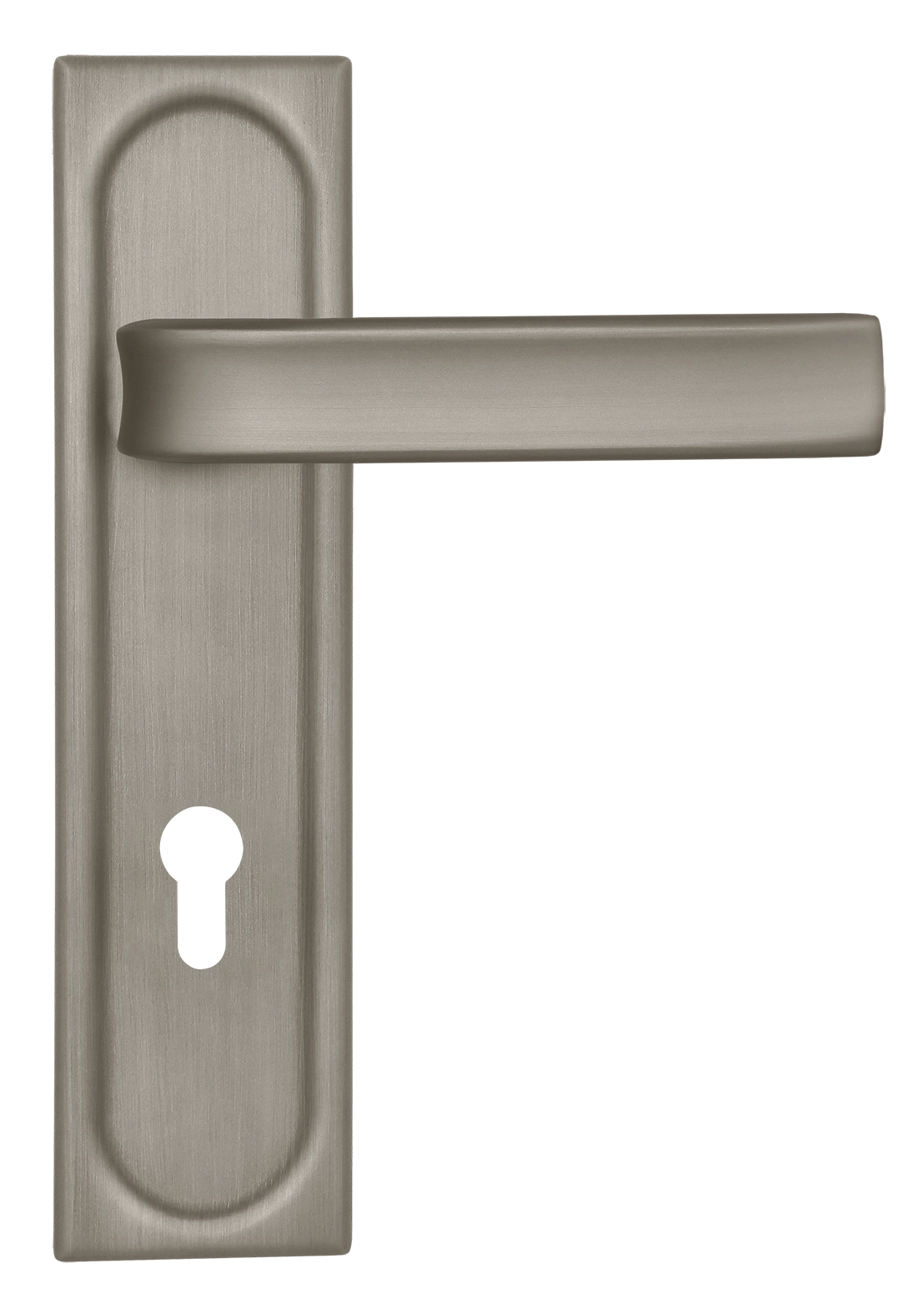 Ручка дверная THE BUS STATION PLS KH SMI на планке под ключевой цилиндр, цвет Весенняя дымка/Spring Mist фото купить Владивосток