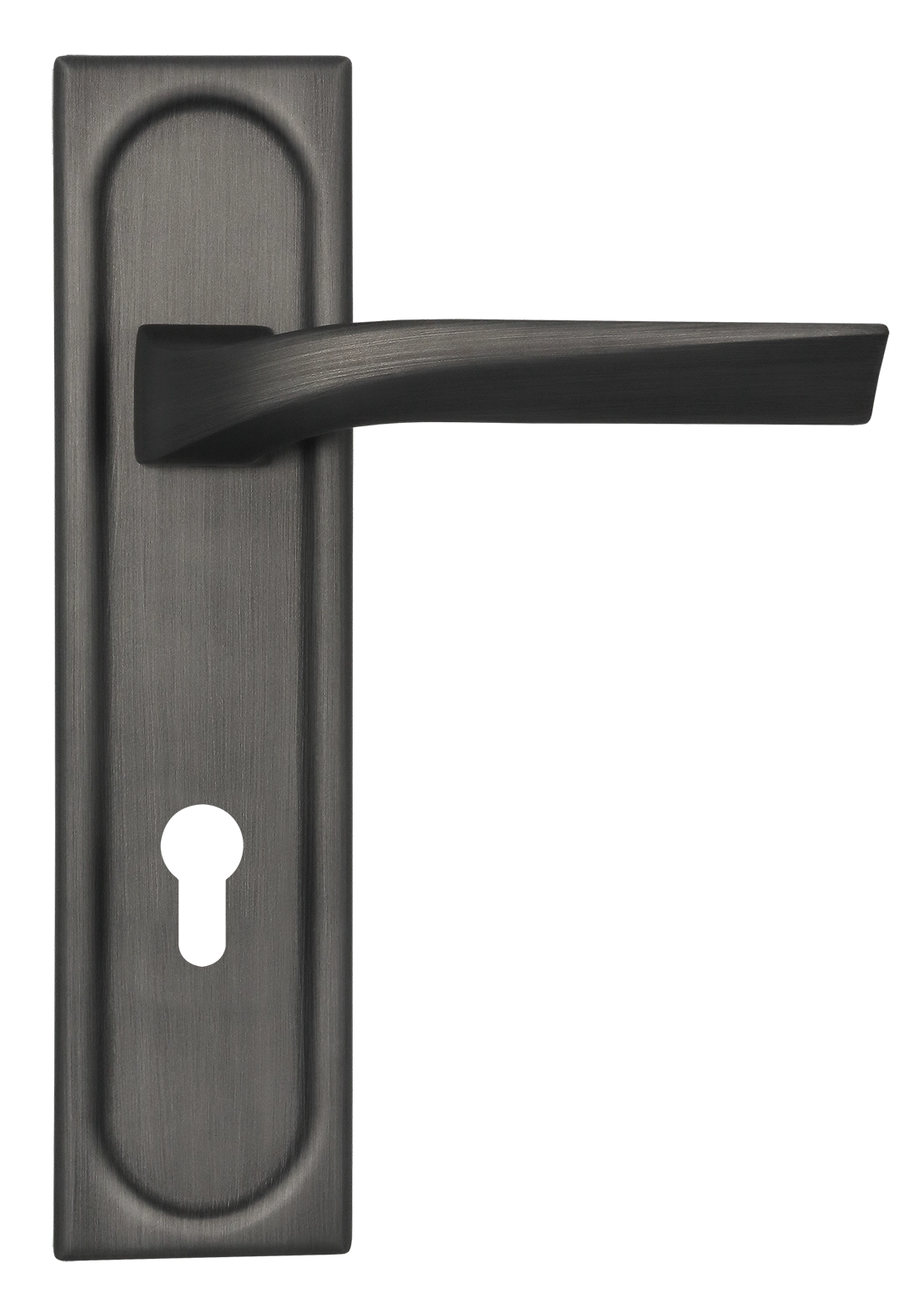 Ручка дверная WD CONCERT HALL PLS KH SST на планке под ключевой цилиндр, цвет Летняя гроза/Summer Storm фото купить Владивосток