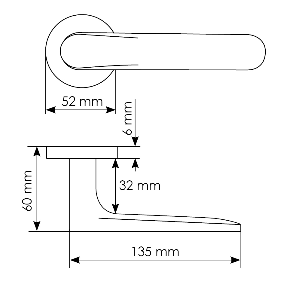 Комплект дверных ручек MH-59-R6 BL с заверткой MH-WC-R6 BL + магнитный замок M1895 BL, цвет черный фотомореллиВладивосток