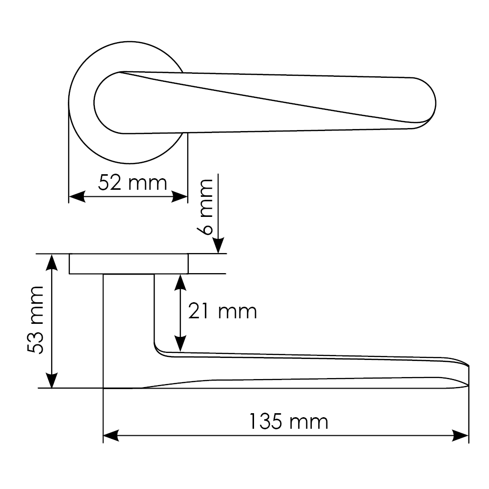 Комплект дверных ручек MH-58-R6 BL с заверткой MH-WC-R6 BL + магнитный замок M1895 BL, цвет черный фотомореллиВладивосток