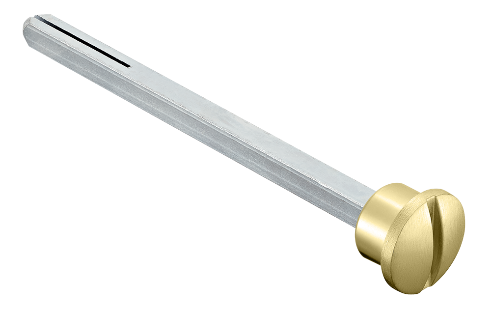 Четырехгранник LUX-SPINDLE-WC 110 OSA 110мм с кнопкой, цвет матовое золото фото купить Владивосток