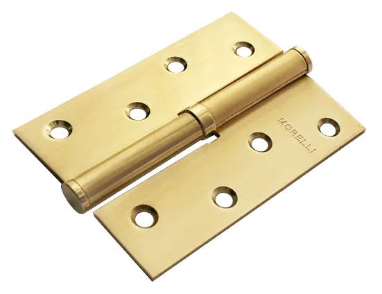 Петля разъемная карточная MSND 100X70X2.5 SG R с подшипником стальная правая, врезная, цвет матовое золото фото купить Владивосток