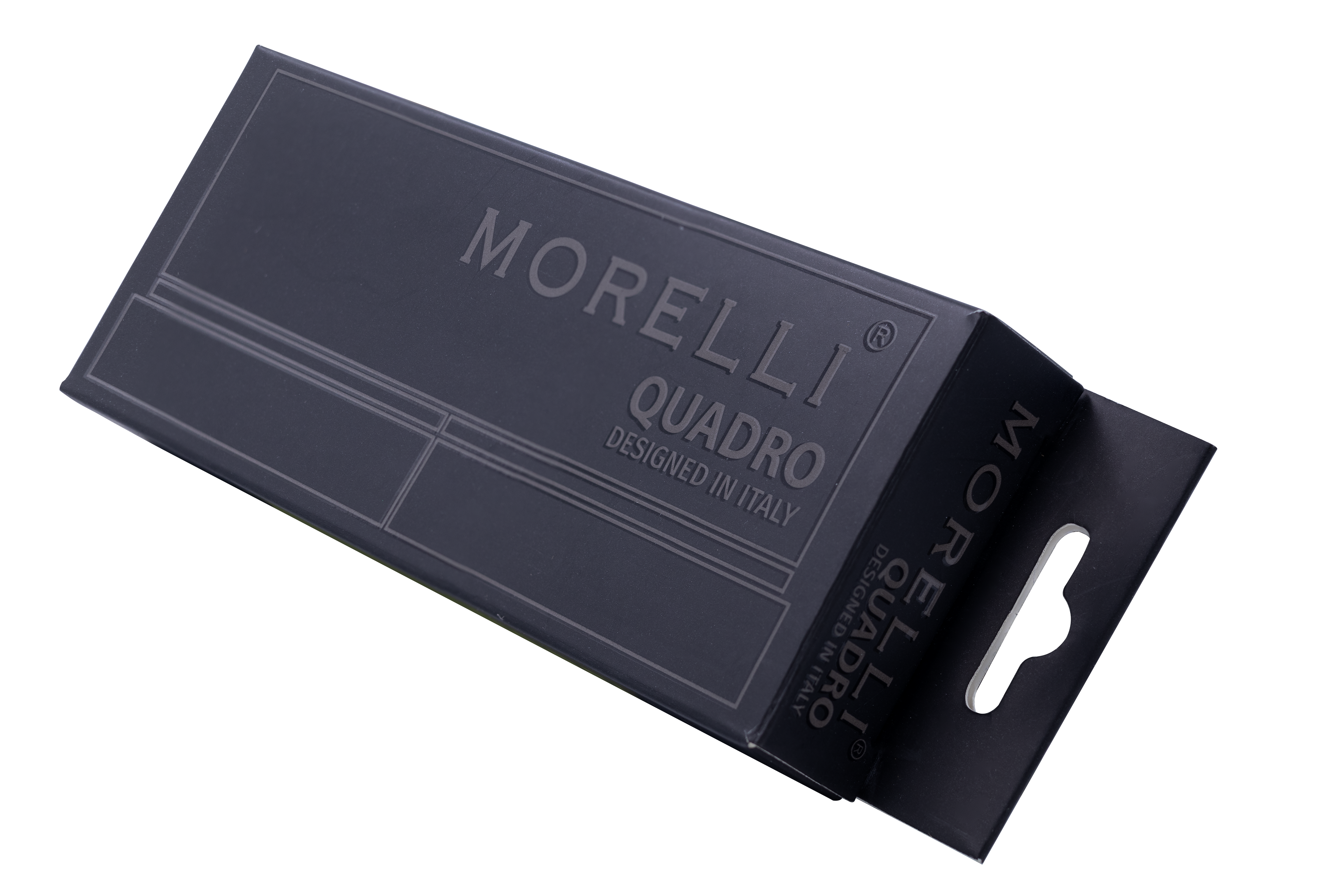 Петля алюминиевая QUADRO-2 BL без врезки на квадратной оси, цвет черный фото morelli Владивосток