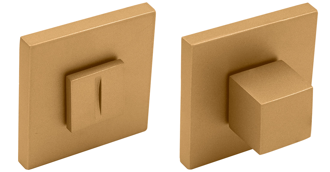 Завертка сантехническая MH-WC-S6 FTG на квадратной розетке 6мм цвет матовое итальянское золото фото купить Владивосток