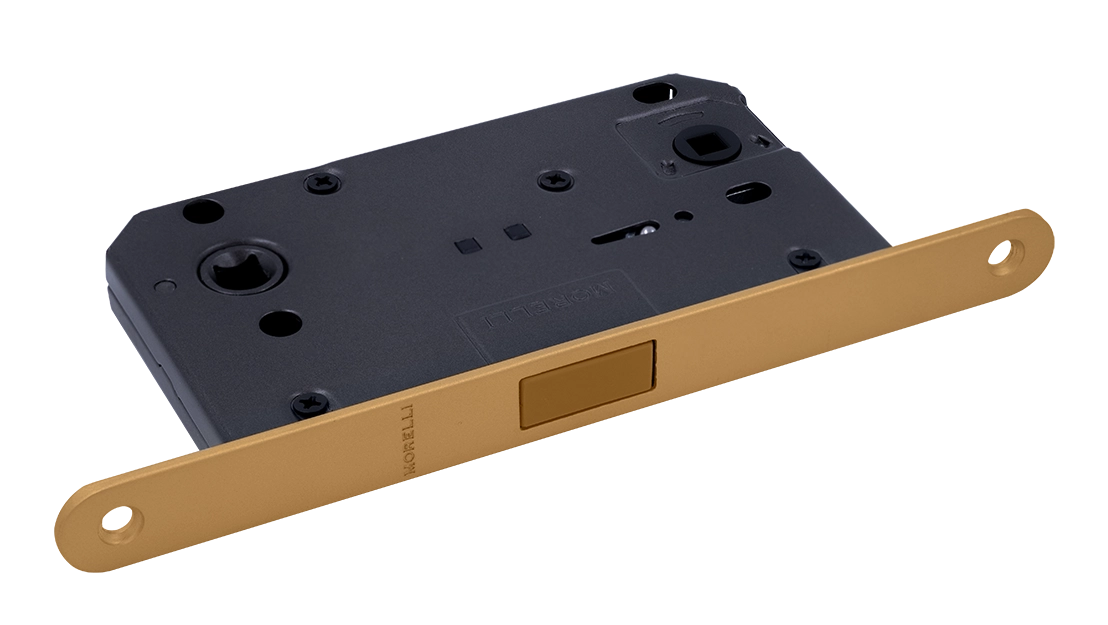 Защелка межкомнатная M1895 FTG магнитная, сантехническая, цвет матовое итальянское золото фото купить Владивосток