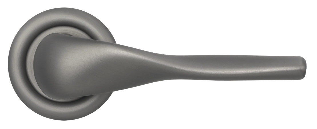 Ручка дверная LVB R7 WF на круглой розетке, цвет Зимняя стужа/Winter Frost фото купить в Владивостоке