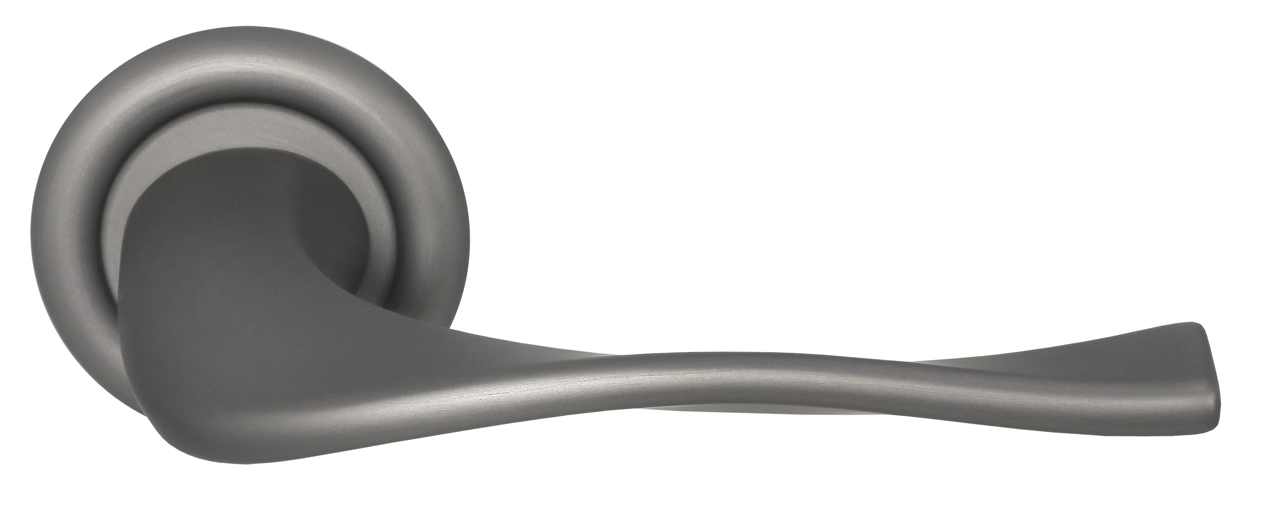 Ручка дверная SKYSCRAPER R7 WF на круглой розетке, цвет Зимняя стужа/Winter Frost фото купить Владивосток