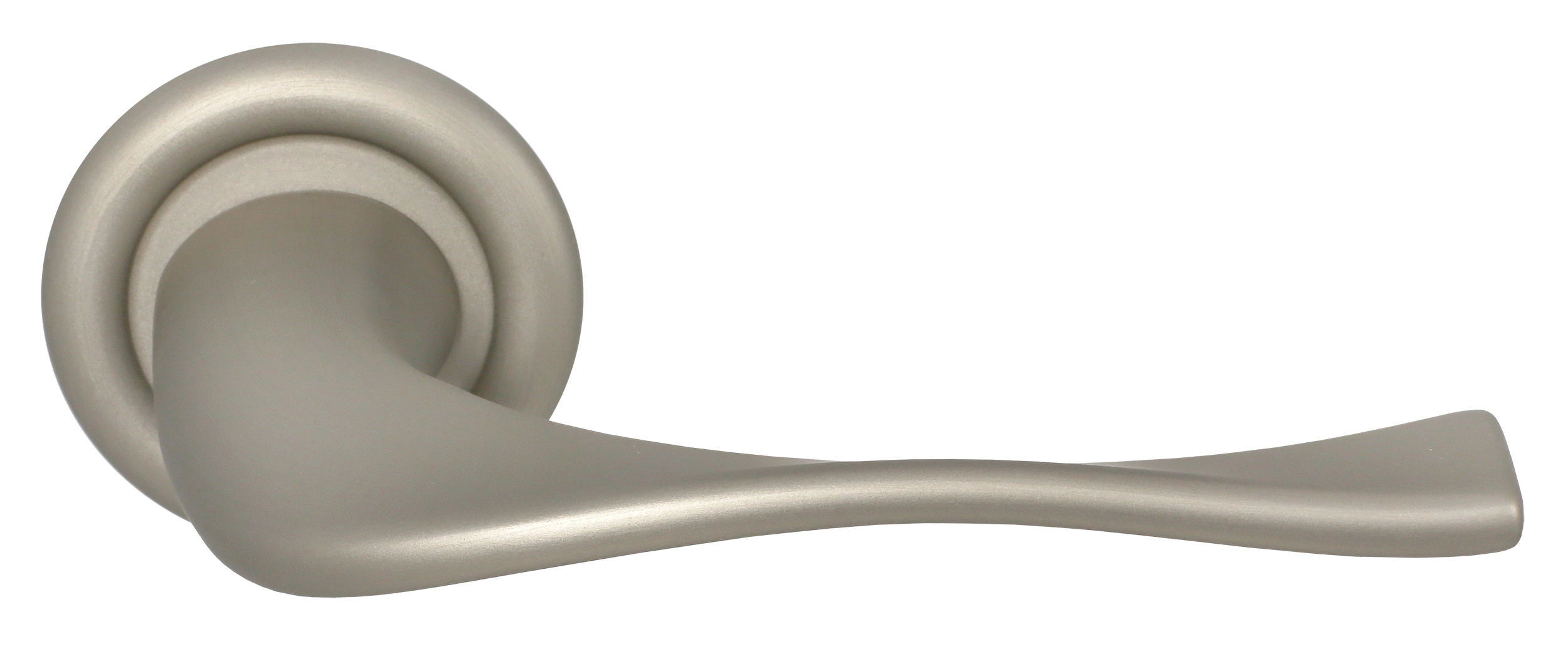 Ручка дверная SKYSCRAPER R7 SMI на круглой розетке, цвет Весенняя дымка/Spring Mist фото купить Владивосток