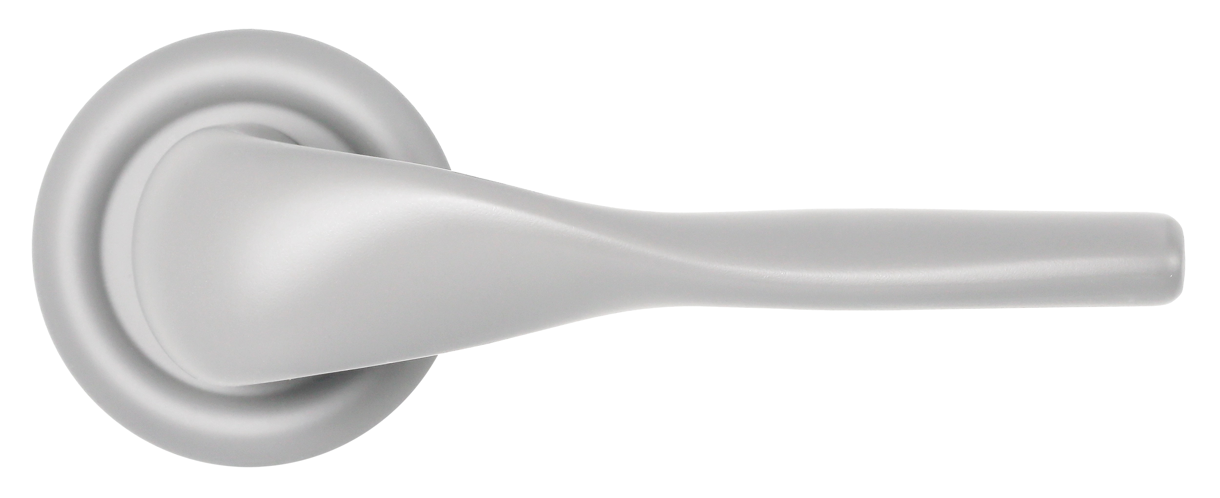 Ручка дверная LVB R7 SSW на круглой розетке, цвет Стокгольмский снегопад/Stockholm Snowfall фото купить в Владивостоке