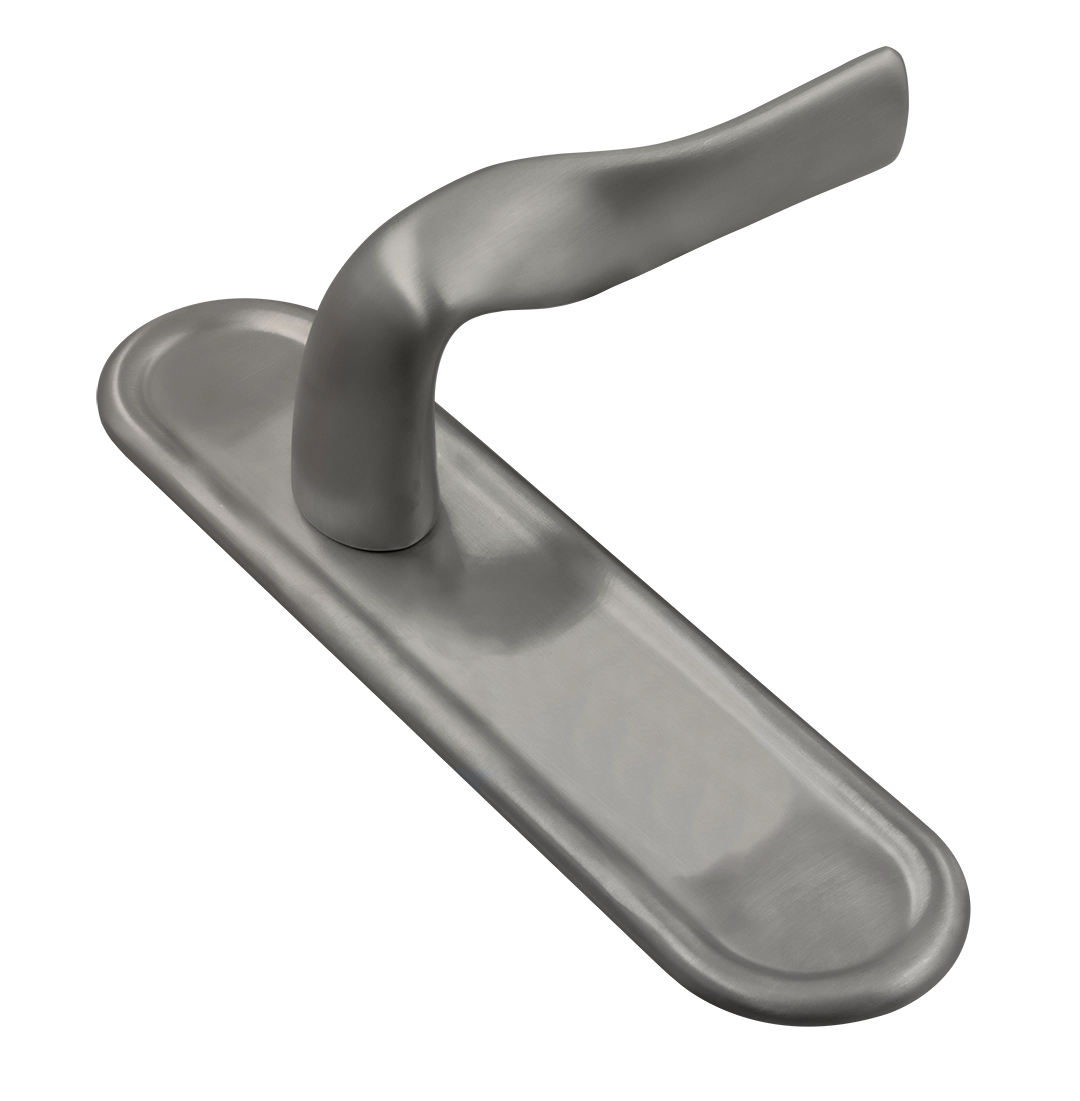 Ручка дверная LVB PLR WF на планке, цвет Зимняя стужа/Winter Frost фото купить Владивосток