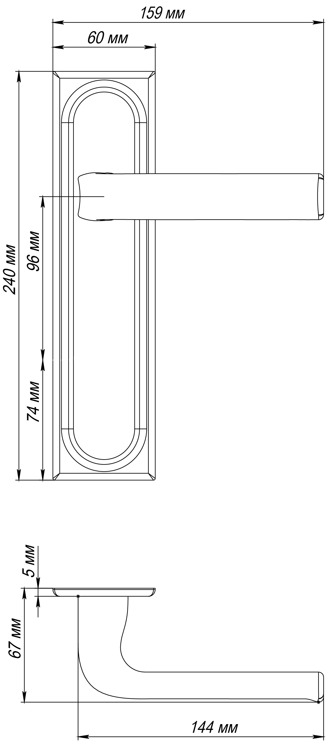 Ручка дверная THE BUS STATION PLS SSW на планке, цвет Стокгольмский снегопад/Stockholm Snowfall фото фурнитура Владивосток