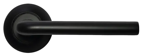 КОЛОННА, ручка дверная MH-03 BL, цвет - черный фото купить в Владивостоке