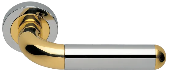 GAVANA R2 COT, ручка дверная, цвет - глянцевый хром/золото фото купить Владивосток