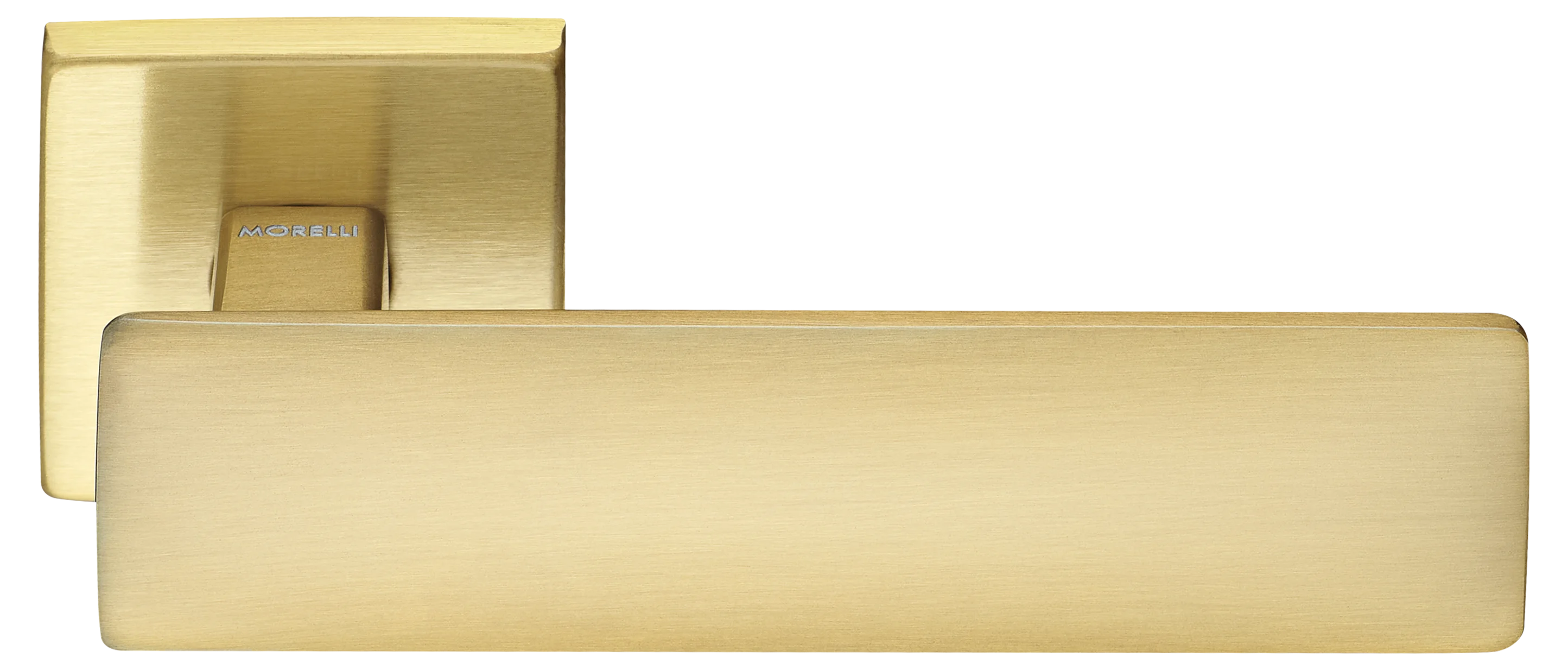 Ручка дверная SPACE S5 OSA раздельная на квадратной розетке, цвет матовое золото, ЦАМ фото купить Владивосток