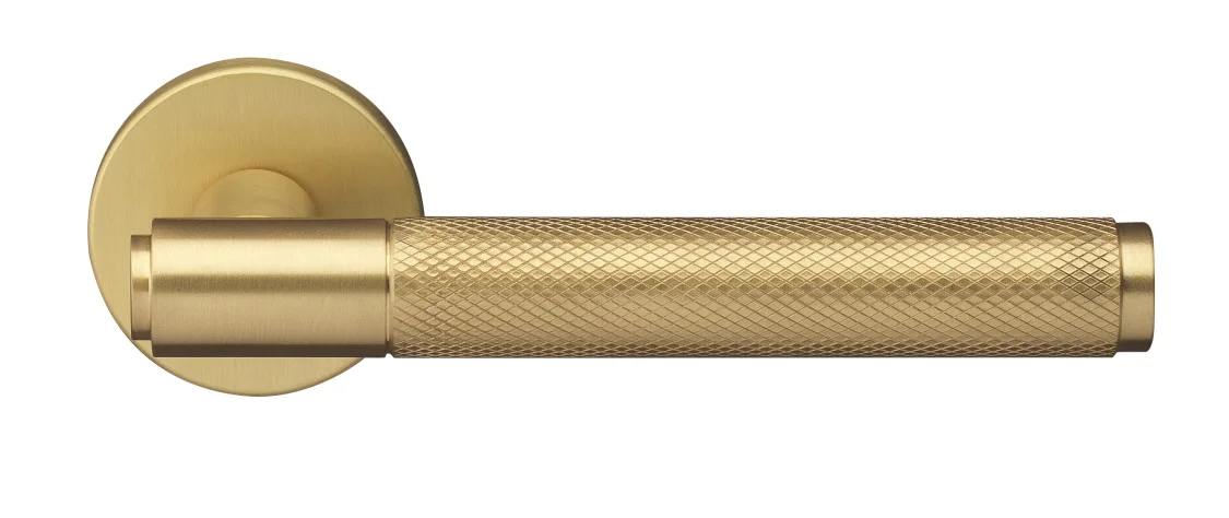 BRIDGE R6 OSA, ручка дверная с усиленной розеткой, цвет -  матовое золото фото купить Владивосток