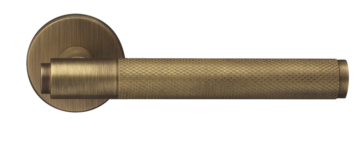 BRIDGE R6 BGO, ручка дверная с усиленной розеткой, цвет -  матовая бронза фото купить Владивосток