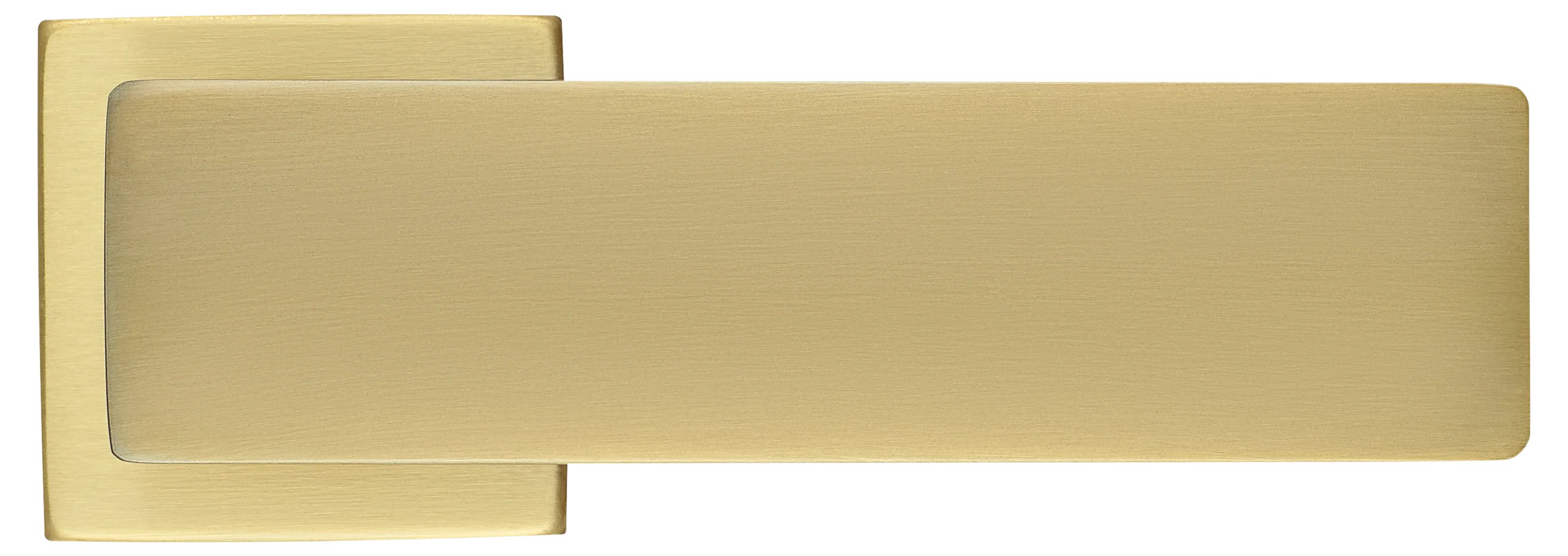 Ручка дверная SPACE S5 OSA раздельная на квадратной розетке, цвет матовое золото, ЦАМ фото купить в Владивостоке