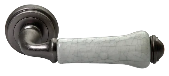 UMBERTO, ручка дверная MH-41-CLASSIC OMS/GR, цвет - старое мат.серебро/серый фото купить Владивосток