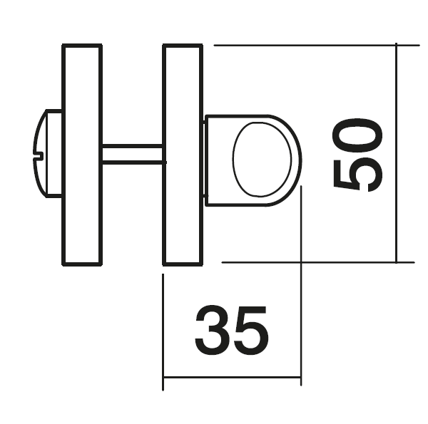 LUX-WC-R3 OBR, завертка сантехническая, цвет - кофе фото купить в Владивостоке