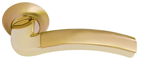 ПАЛАЦЦО, ручка дверная MH-02 SG/GP, цвет - мат.золото/золото фото купить Владивосток