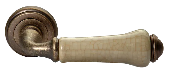 UMBERTO, ручка дверная MH-41-CLASSIC OMB/CH, цвет-старая мат.бронза/шампань фото купить Владивосток