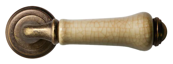 UMBERTO, ручка дверная MH-41-CLASSIC OMB/CH, цвет-старая мат.бронза/шампань фото купить в Владивостоке