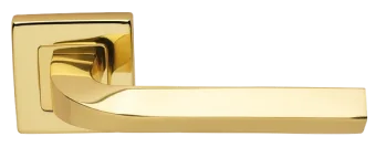 Ручка дверная TENDER S3 OTL раздельная на квадратной розетке, цвет золото, латунь