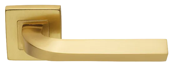 Ручка дверная TENDER S3 OSA раздельная на квадратной розетке, цвет матовое золото, латунь фото купить Владивосток