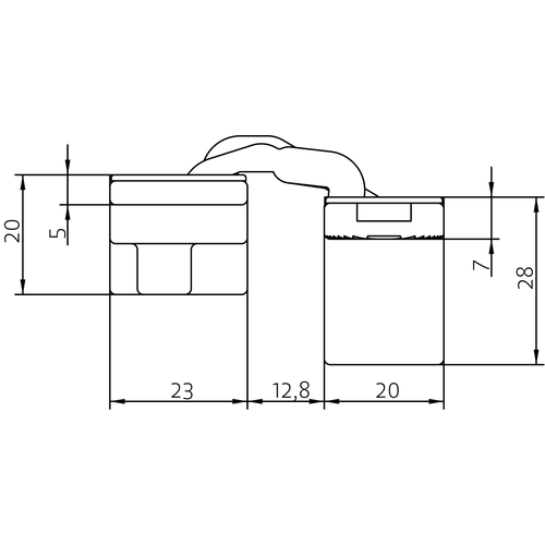 HH-19 B, скрытая петля, цвет - черный фото morelli Владивосток