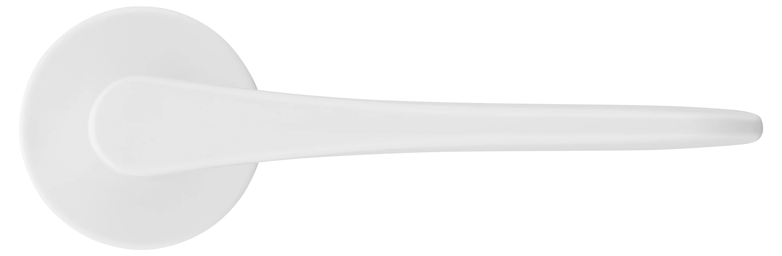AULA R5 BIA, ручка дверная на розетке 7мм, цвет -  белый фото купить в Владивостоке