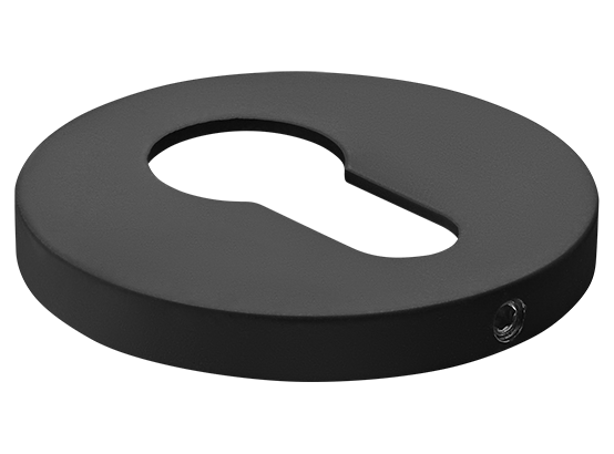 Накладка на ключевой цилиндр, на круглой розетке 6 мм, MH-KH-R6 BL, цвет - чёрный фото купить Владивосток
