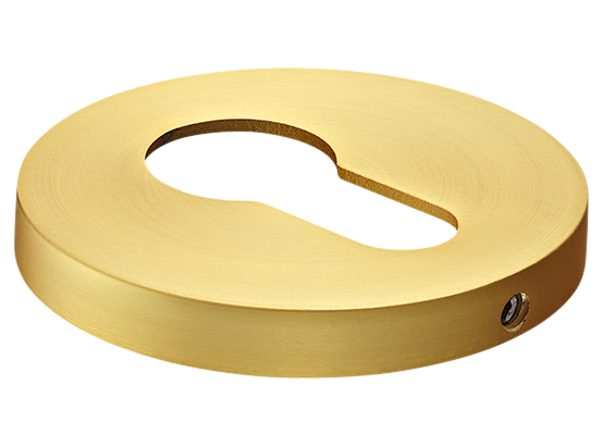 Накладка на ключевой цилиндр, на круглой розетке 6 мм, MH-KH-R6 MSG,  цвет - мат. сатинированное золото фото купить Владивосток