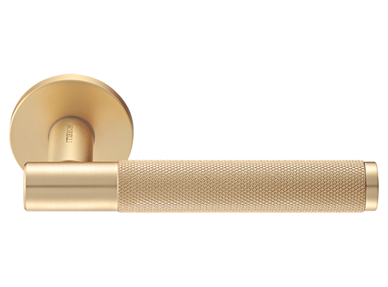 Ручка дверная "AZRIELI" на круглой розетке 6 мм, MH-57-R6T MSG, цвет - мат. сатинированное золото фото купить Владивосток