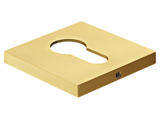 Накладка на ключевой цилиндр, на квадратной розетке 6 мм, MH-KH-S6 MSG, цвет - мат. сатинированное золото фото купить Владивосток