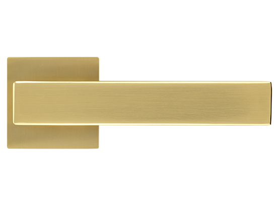 LOT ручка дверная на квадратной розетке 6 мм MH-56-S6 MSG, цвет - мат.сатинированное золото фото купить в Владивостоке